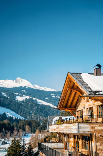 Chalets im Winter